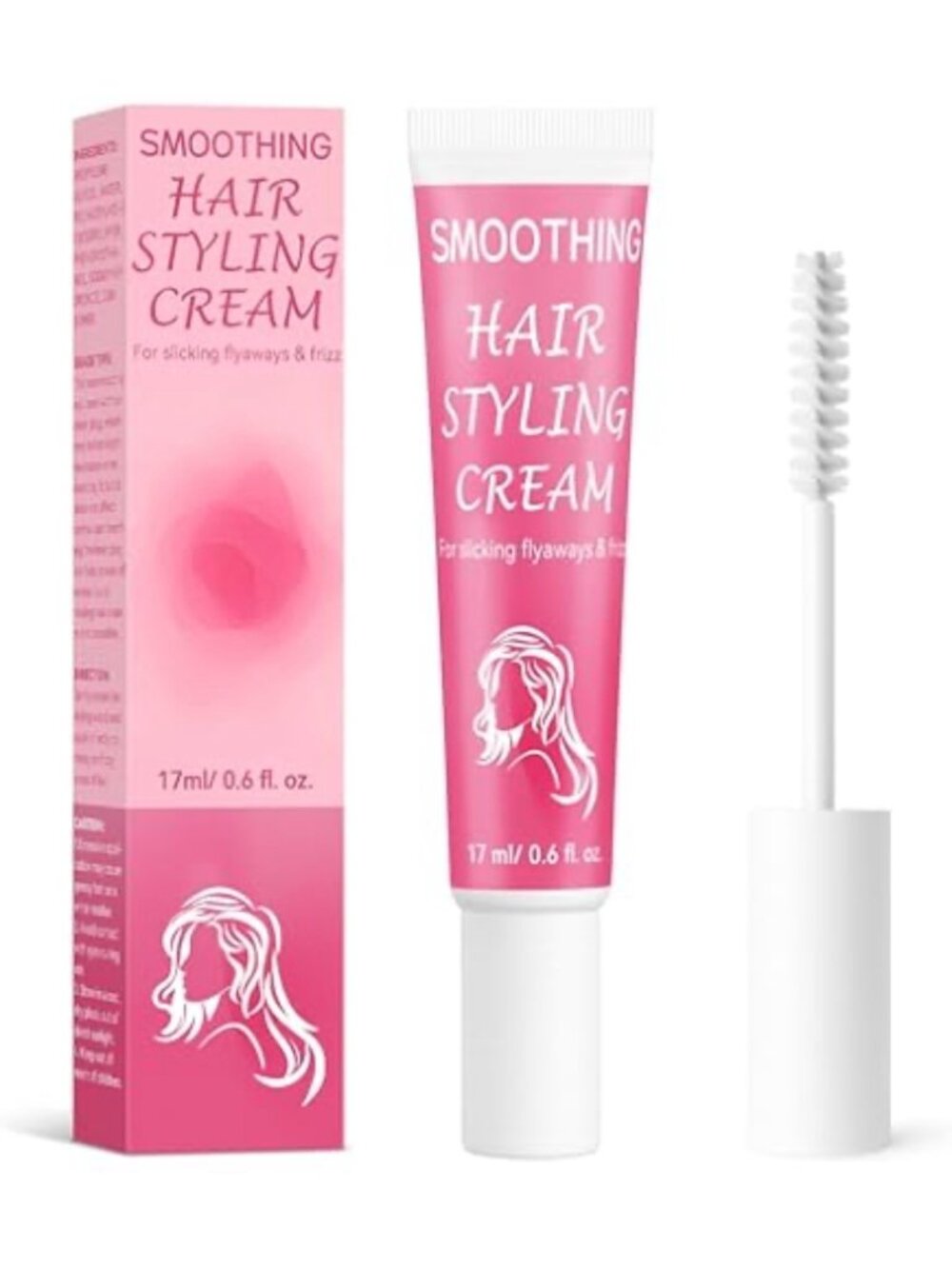 Smoothing Hair Styling Cream For Flyaways & Frizz 17ml With Brush Applicator